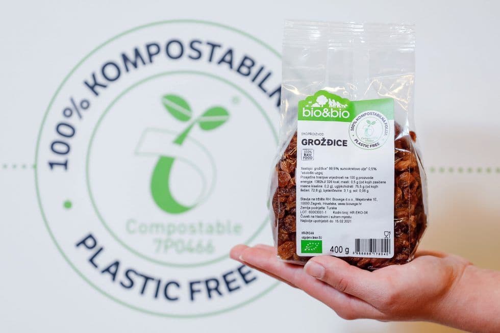 A bio&bio product in the compostable packaging introduced in 2020